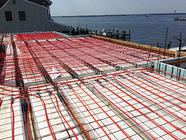 lite deck flooring with radiant heat