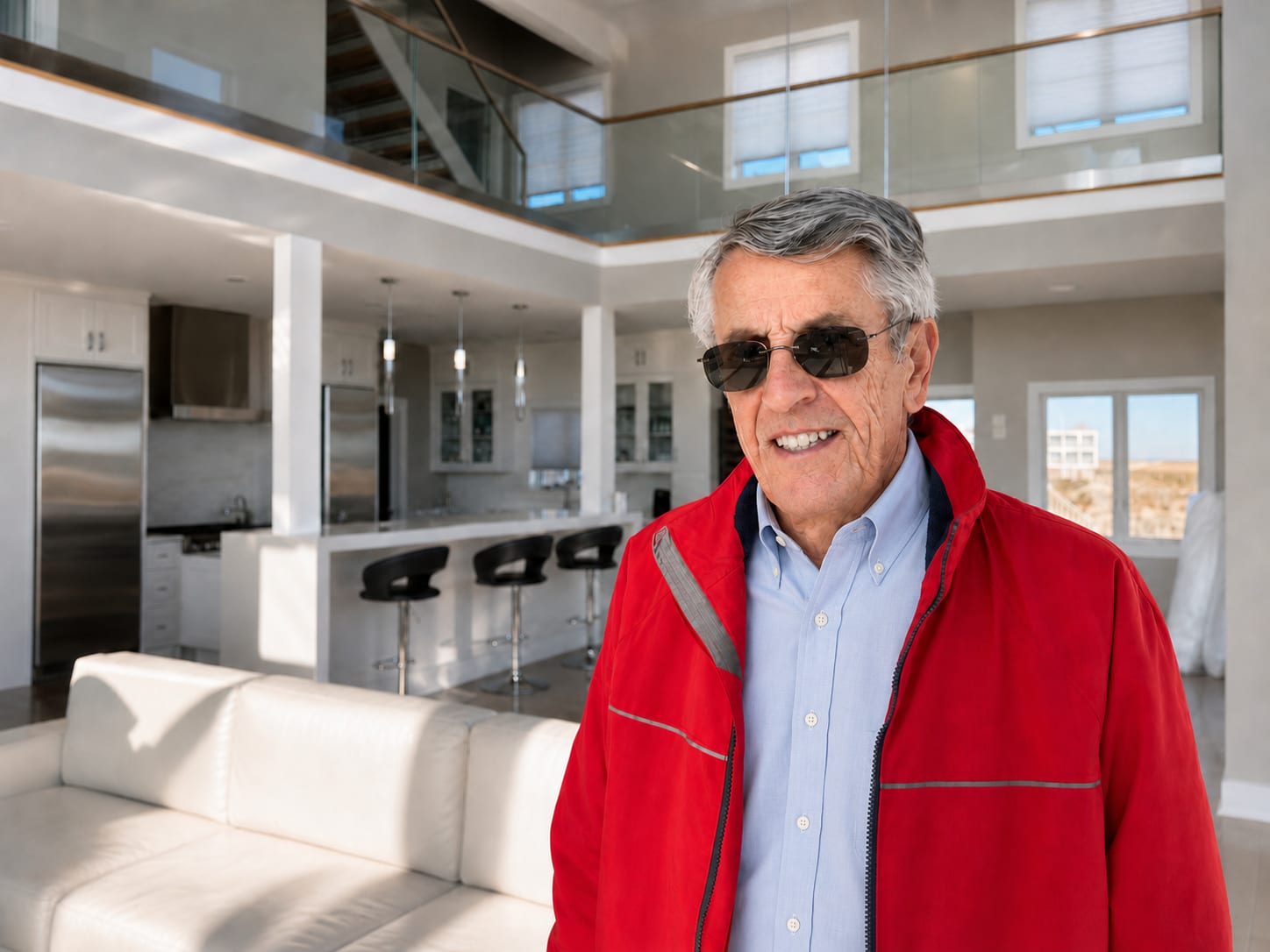 John J. Chando Jr., founder of JJC Inc., at a recently completed custom home