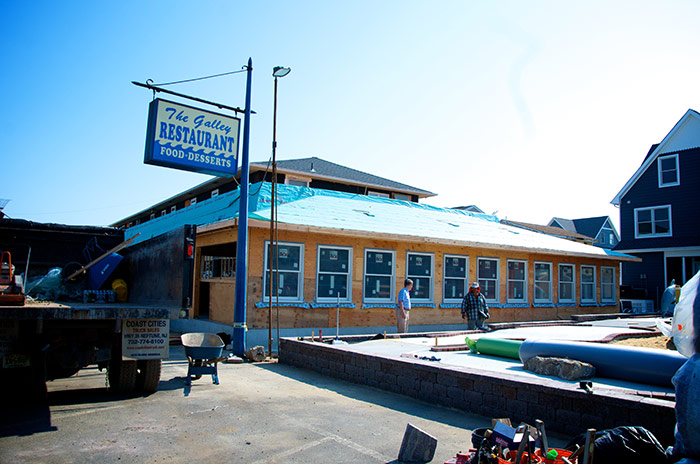 New restaurant construction at Barnacle Bills Ortley Beach NJ