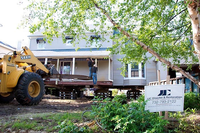 Inside the house lifting process — a Point Pleasant case study