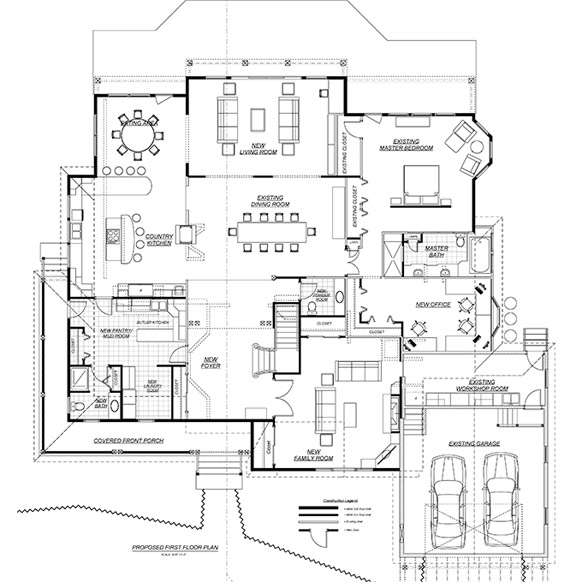 Concept design for a custom New Jersey Shore home