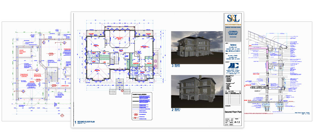 Final architectural plans for a custom Jersey Shore home